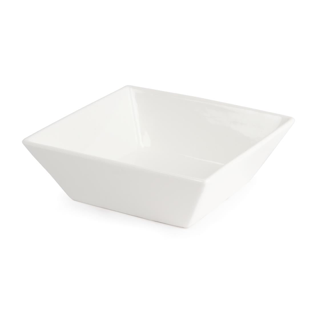 Olympia Lumina Square Bowls White 140mm (6 Pack) (Pack of 6) • PAS-CD639