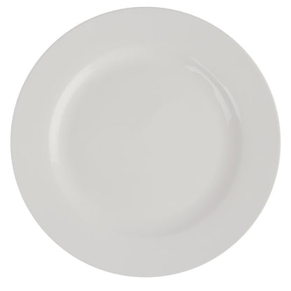 Olympia Lumina Wide Rim Round Plates White 200mm (6 Pack) (Pack of 6) • PAS-CD623