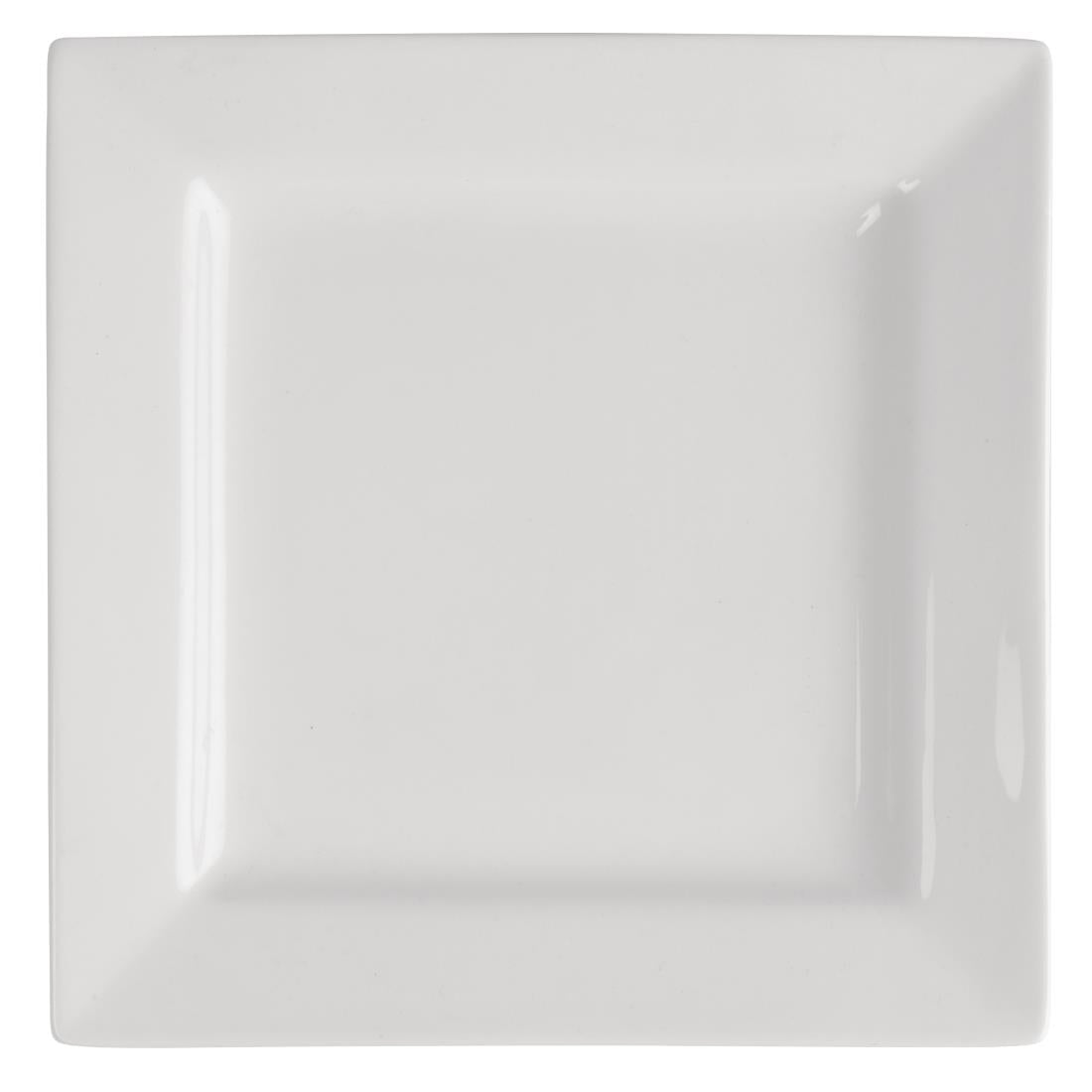 Olympia Lumina Square Plates White 265mm (4 Pack) (265mm. Pack quantity: 4) • PAS-DP965