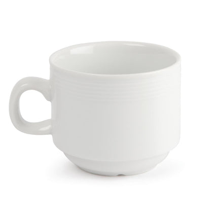 Olympia Linear Stacking Tea Cups 200ml 7oz (12 Pack) • PAS-U084