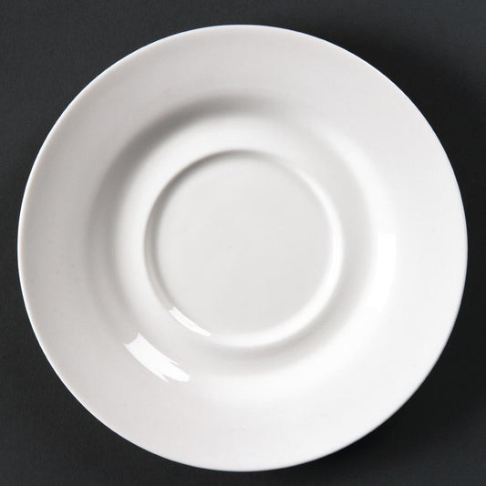 Olympia Lumina Round Saucer (Fits CD647) - 156mm 6 1/8" (6 Pack) (156mm. For 12oz Cup. Pack quantity: 6) • PAS-CD648