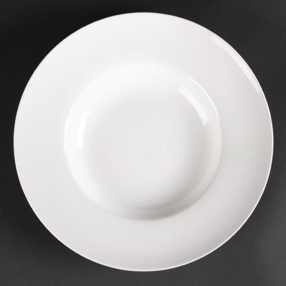 Olympia Lumina Pasta or Soup Bowls White 254mm (4 Pack) (Pack of 4) • PAS-CD636