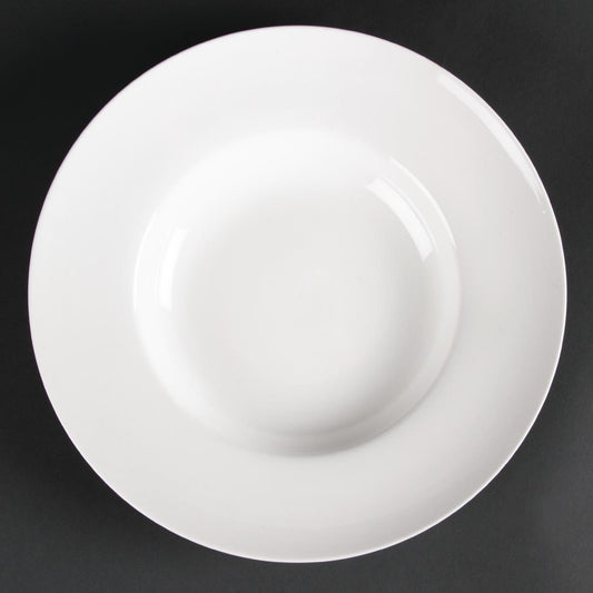 Olympia Lumina Pasta or Soup Bowls White 205mm (6 Pack) (Small. 205mm. Pack quantity: 6) • PAS-CD635