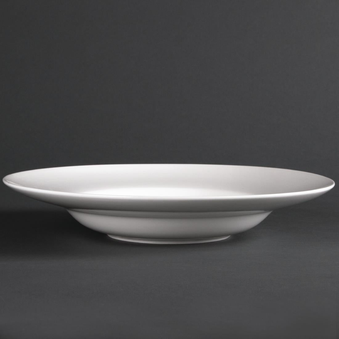 Olympia Lumina Pasta or Soup Bowls White 205mm (6 Pack) (Pack of 6) • PAS-CD635