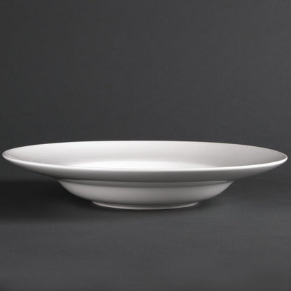 Olympia Lumina Pasta or Soup Bowls White 254mm (4 Pack) (Pack of 4) • PAS-CD636