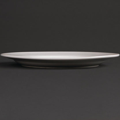Olympia Linear Wide Rimmed Plates 250mm (12 Pack) • PAS-U091