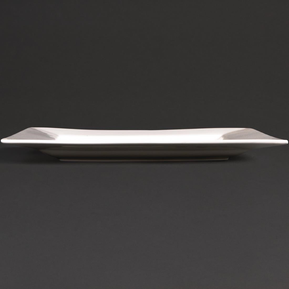 Olympia Lumina Square Plates White 265mm (4 Pack) (265mm. Pack quantity: 4) • PAS-DP965