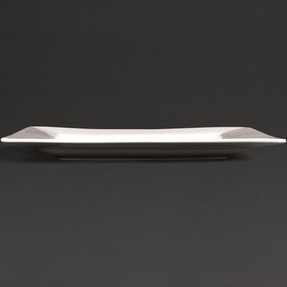 Olympia Lumina Square Plates White 265mm (4 Pack) (265mm. Pack quantity: 4) • PAS-DP965