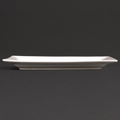 Olympia Lumina Wide Rim Rectangular Plate - 257x155mm 10x 6" (4 Pack) (257 x 155mm. Pack quantity: 4) • PAS-CD630