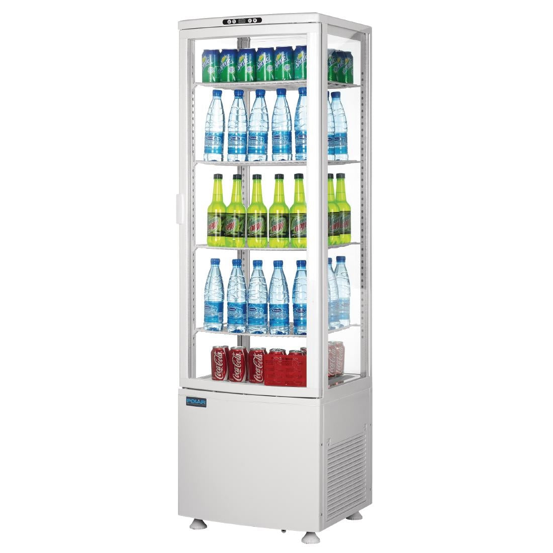 Polar C-Series Curved Door Display Fridge 235Ltr White • PAS-CB509-A