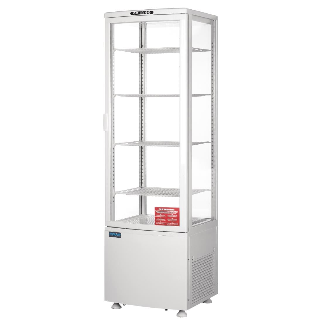 Polar C-Series Curved Door Display Fridge 235Ltr White • PAS-CB509-A