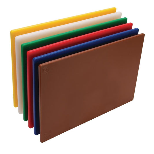 Hygiplas Low Density Chopping Boards 450x300x10mm (6 Pack) • PAS-W356