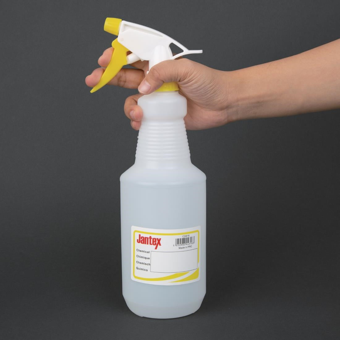 Jantex Colour Coded Spray Bottles Yellow 750ml • PAS-CD816