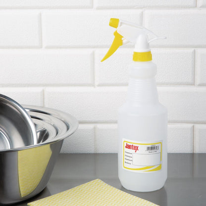 Jantex Colour Coded Spray Bottles Yellow 750ml • PAS-CD816