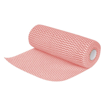 Jantex Non Woven Cloths Red (Roll of 100 Sheets) (Colour: Red. 100 sheets per roll. Sheet Size: 25x33cm) • PAS-CS805