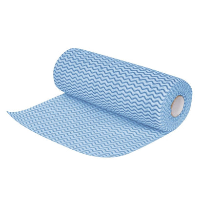 Jantex Non Woven Cloths Blue (Roll of 100 Sheets) (Colour: Blue. 100 sheets per roll. Sheet size: 25x33cm) • PAS-CS806