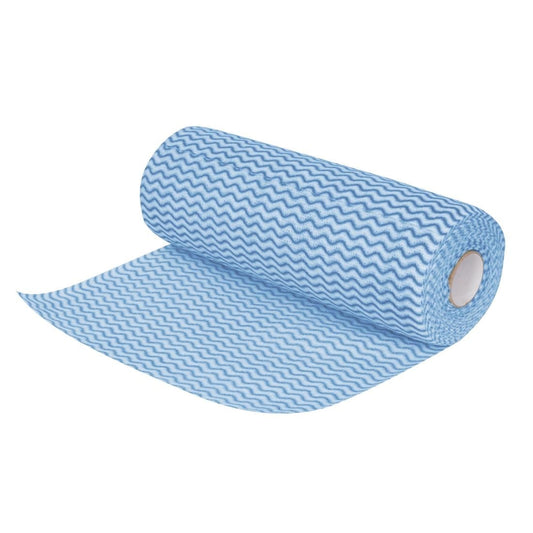 Jantex Non Woven Cloths Blue (Roll of 100 Sheets) (Colour: Blue. 100 sheets per roll. Sheet size: 25x33cm) • PAS-CS806