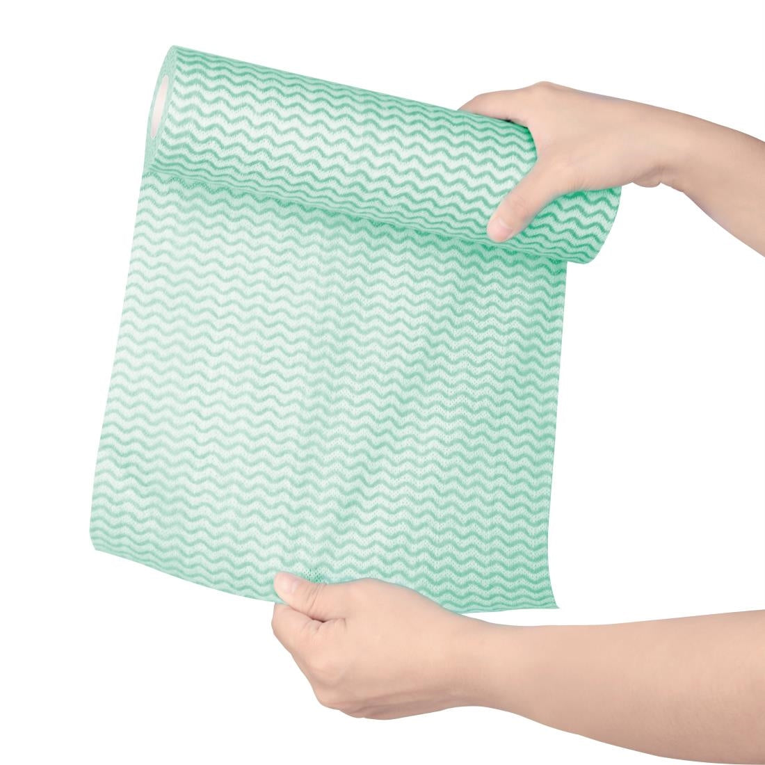 Jantex Non Woven Cloths Green (Roll of 100 Sheets) (Pack of 100) • PAS-CS807