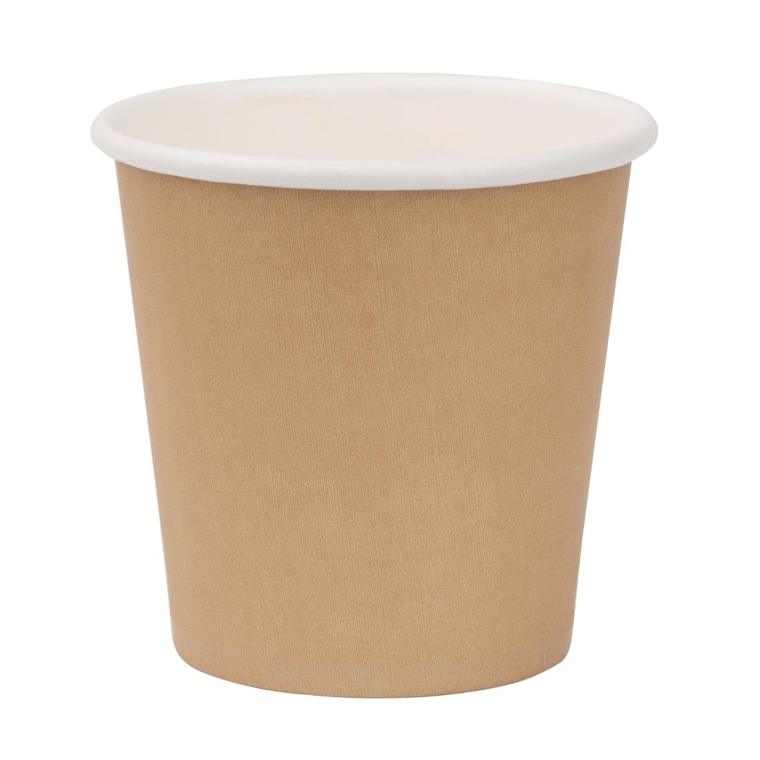 Fiesta Recyclable Espresso Takeaway Cups Kraft 114ml (Pack of 50) • PAS-GP446