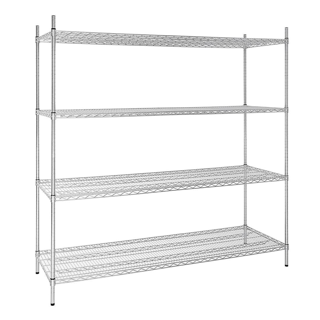 Vogue 4 Tier Wire Shelving Kit 1830x610mm • PAS-U259