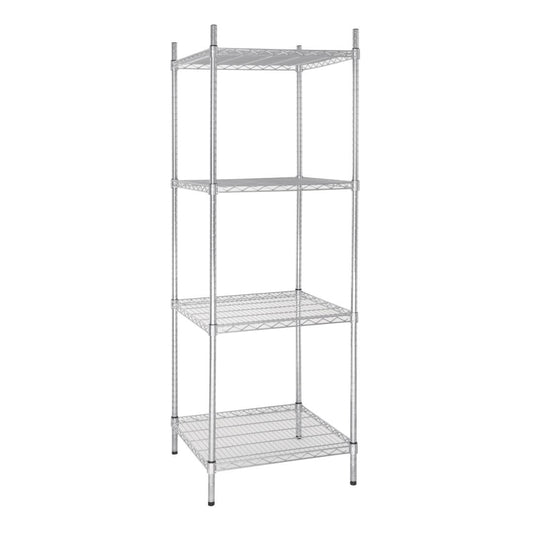 Vogue 4 Tier Wire Shelving Kit 610x610mm • PAS-U884