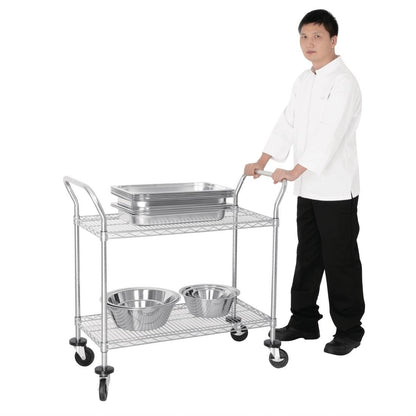 Vogue Chrome 2 Tier Wire Trolley • PAS-CC430