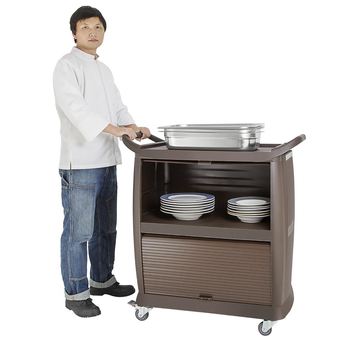 Vogue Polypropylene 3 Tier Trolley • PAS-DK737