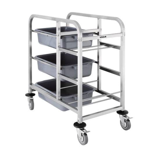 Vogue Stainless Steel Bussing Trolley • PAS-DK738