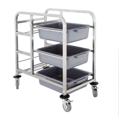 Vogue Stainless Steel Bussing Trolley • PAS-DK738