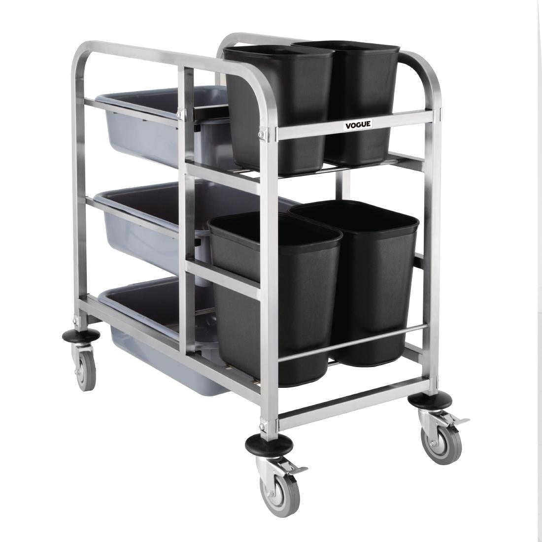 Vogue Stainless Steel Bussing Trolley • PAS-DK738