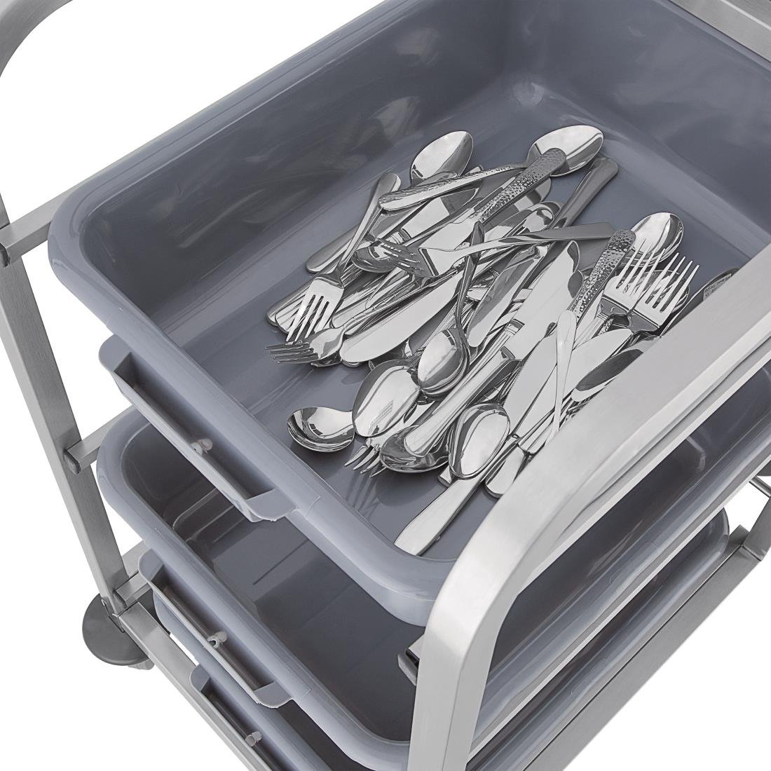 Vogue Stainless Steel Bussing Trolley • PAS-DK738