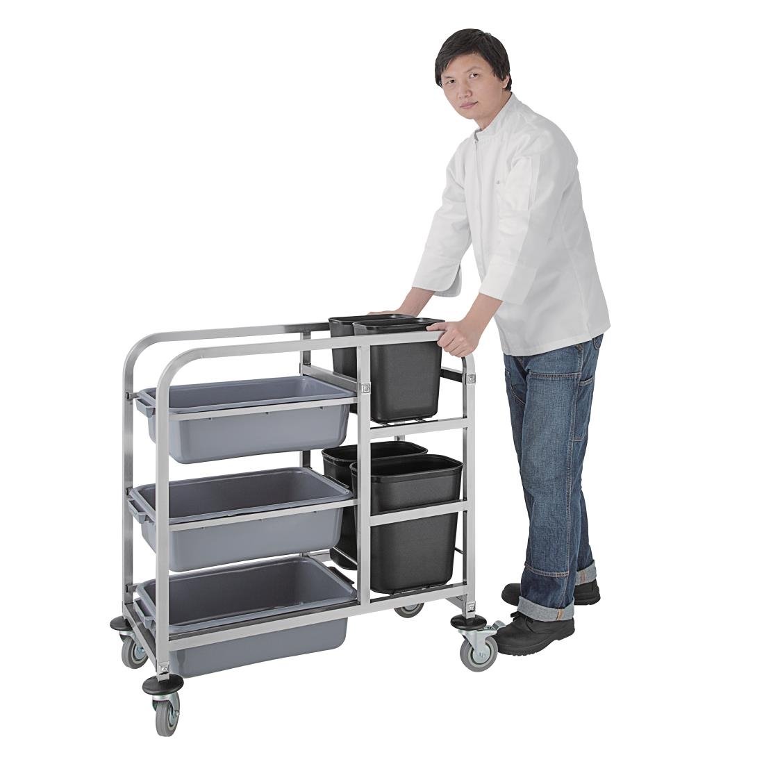 Vogue Stainless Steel Bussing Trolley • PAS-DK738