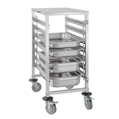 Vogue Gastronorm Racking Trolley 7 Level • PAS-GG498