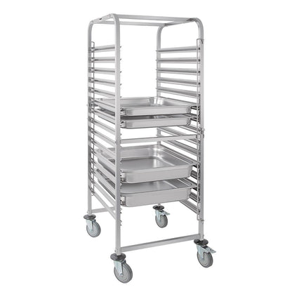 Vogue Gastronorm Racking Trolley 15 Level • PAS-GG499