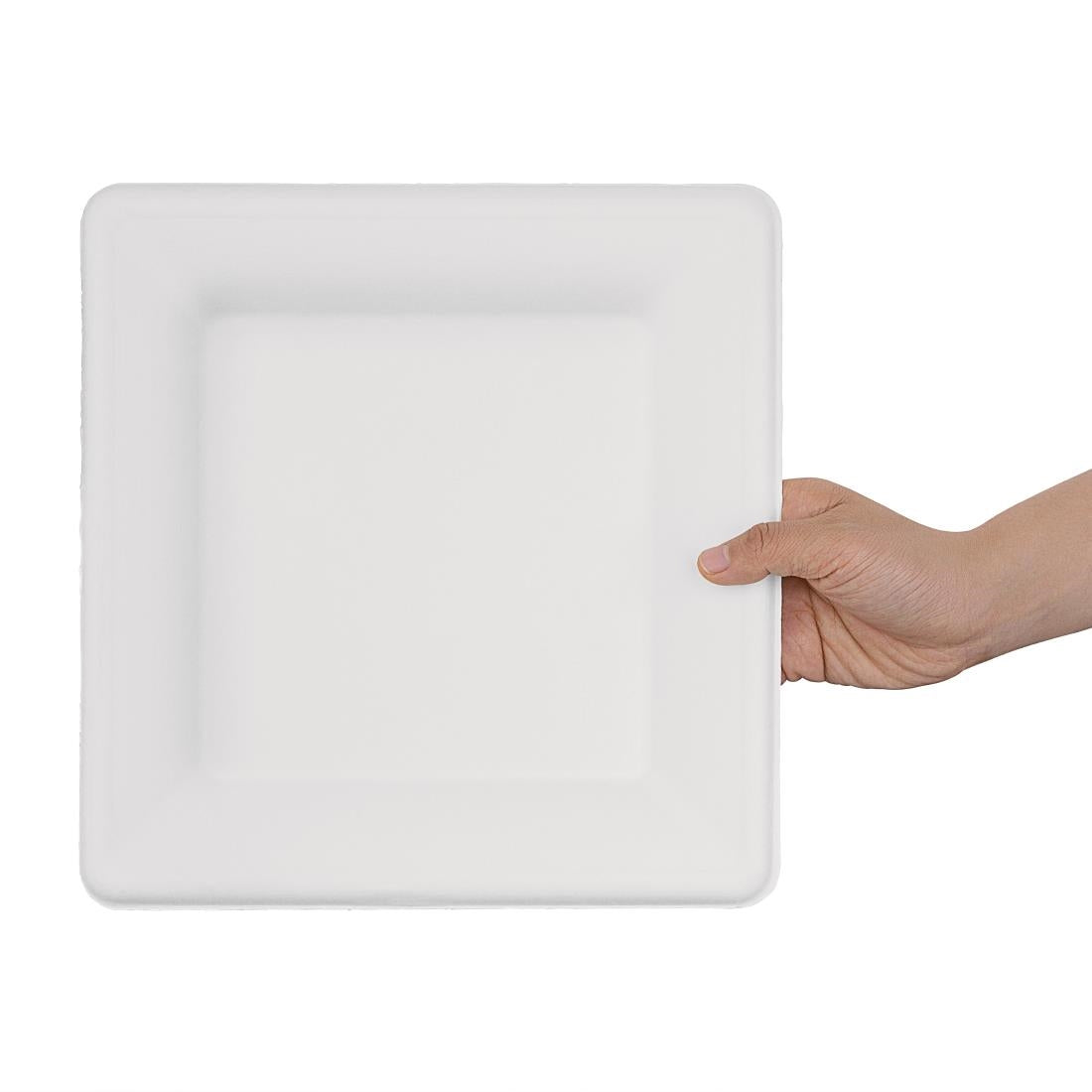 Fiesta Compostable Bagasse Square Plate 261mm (50 Pack) (Pack of 50) • PAS-FC520
