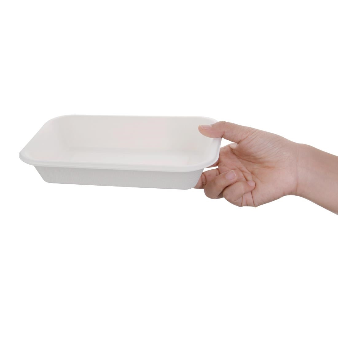 Fiesta Compostable Bagasse Tray 680ml (50 Pack) (38x139x213mm | 680ml | Pack of 50) • PAS-FC531
