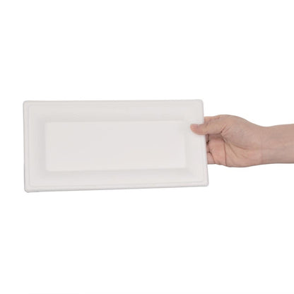 Fiesta Compostable Bagasse Rectangular Plate 258mm (50 Pack) (Pack of 50) • PAS-FC539