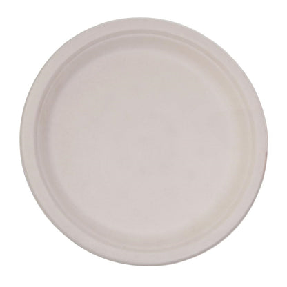 Fiesta Compostable Bagasse Round Plate Natural 179mm (50 Pack) (179(Ø)mm | Pack of 50) • PAS-FC546