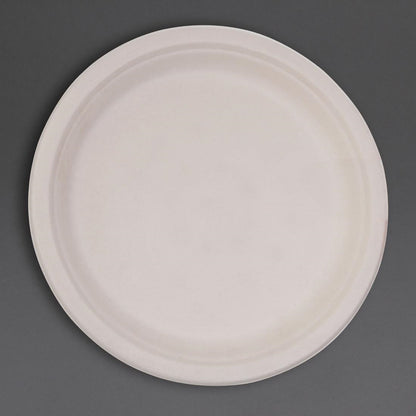 Fiesta Compostable Bagasse Round Plate Natural 179mm (50 Pack) (179(Ø)mm | Pack of 50) • PAS-FC546