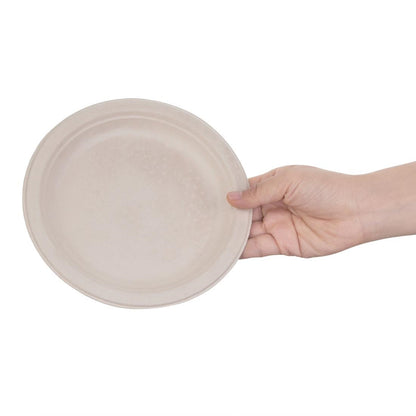 Fiesta Compostable Bagasse Round Plate Natural 179mm (50 Pack) (Pack of 50) • PAS-FC546