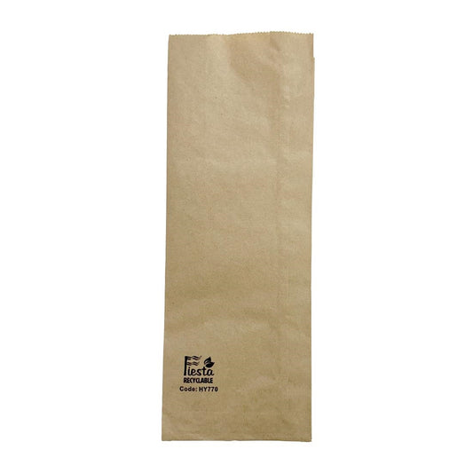 Fiesta Recyclable Baguette/Panini Paper Bags 300x110x60mm (1000 Pack) (300(L)x110(W)x60(D)mm | Pack quantity: 1000 | Paper weight: 40gsm) • PAS-HY770