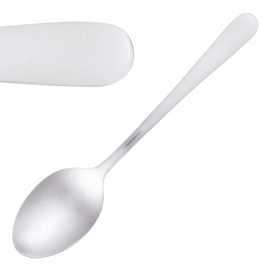 Tablekraft Luxor Dessert Spoon Stainless Steel 18/0 (12 Pack) (18/0 Stainless Steel. Pack quantity: 12) • PAS-DL610
