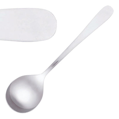Tablekraft Luxor Soup Spoon Stainless Steel 18/0 (12 Pack) (18/0 Stainless Steel. Pack quantity: 12) • PAS-DL611