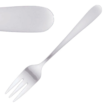 Tablekraft Luxor Cake Fork (12 Pack) (18/0 Stainless Steel. Pack quantity: 12) • PAS-DL616