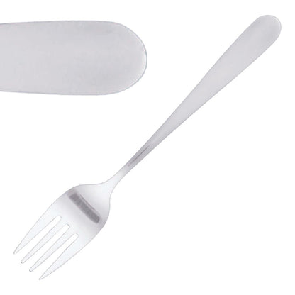 Tablekraft Luxor Fruit Fork Stainless Steel 18/0 (12 Pack) (18/0 Stainless Steel. Pack quantity: 12) • PAS-DL618
