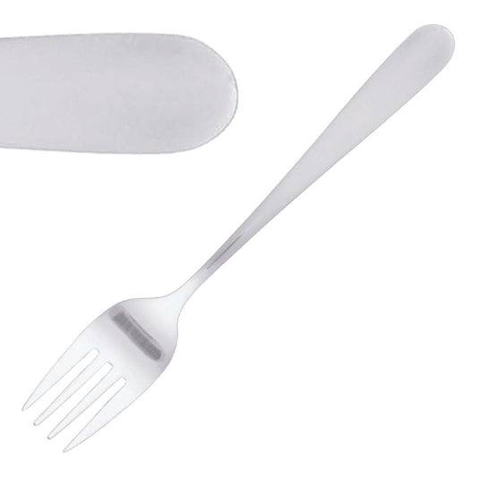 Tablekraft Luxor Fruit Fork Stainless Steel 18/0 (12 Pack) (18/0 Stainless Steel. Pack quantity: 12) • PAS-DL618