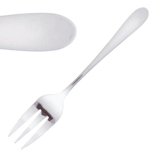 Tablekraft Luxor Serving Fork Stainless Steel 18/0 (12 Pack) (18/0 Stainless Steel | Sold Singly| Pack of 12) • PAS-DL620