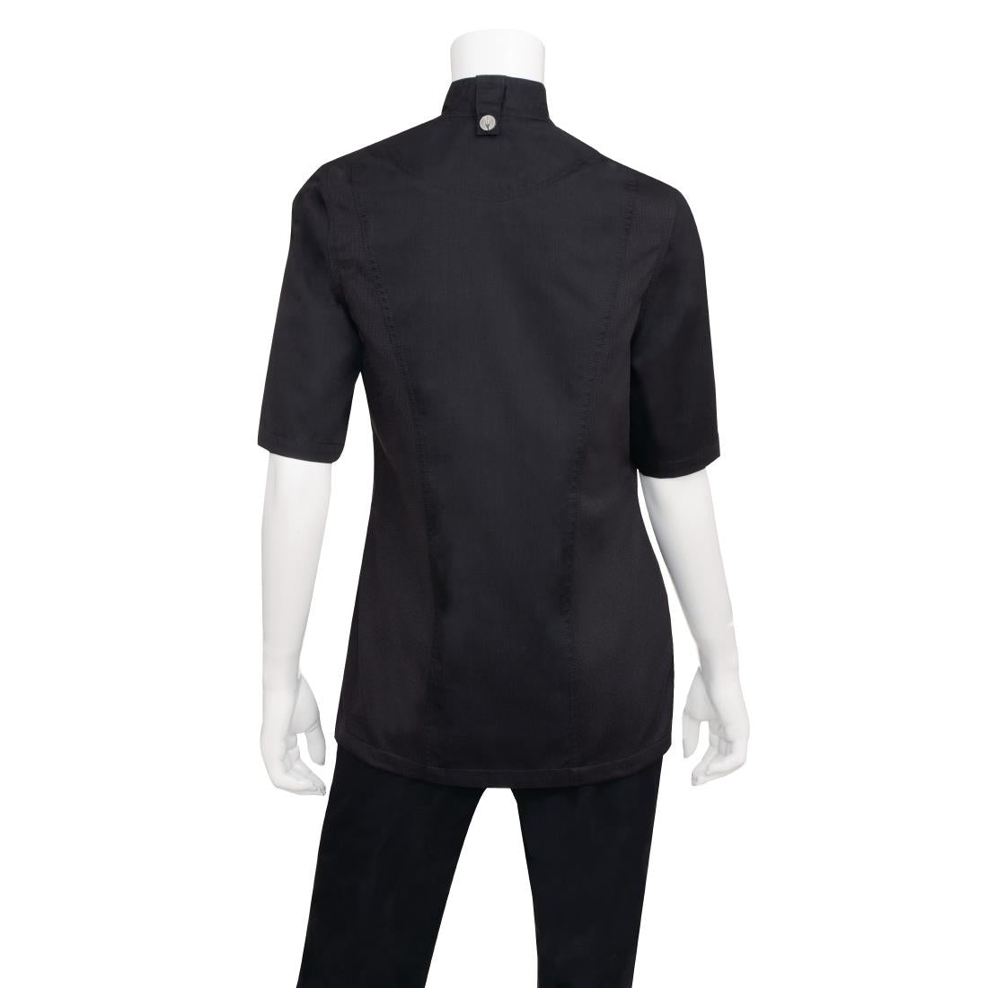 Chef Works Womens Springfield Zip Chefs Jacket Black • PAS-P_BB051