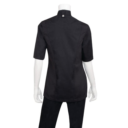Chef Works Womens Springfield Zip Chefs Jacket Black • PAS-P_BB051
