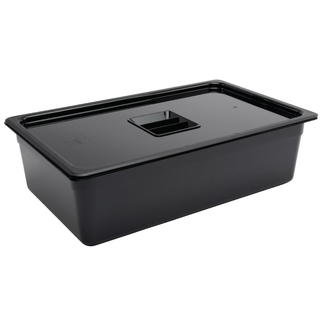 Vogue Black Polycarbonate - GN 1/1 150mm • PAS-U456